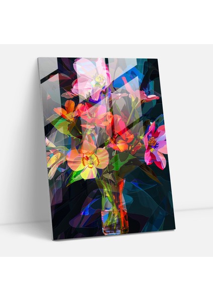 Ekspresyonizm Cam Sanatı - Canlı Natürmort - Ekspresyonizm, Modern Sanat, Cam Baskı, Cam Sanatı, 30X45