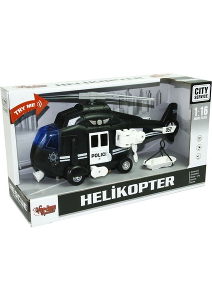 Vardem 1:16 Sürtmeli Sesli Işıklı Helikopter