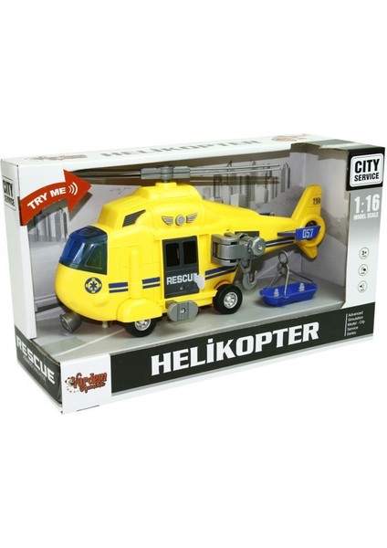 Vardem 1:16 Sürtmeli Sesli Işıklı Helikopter