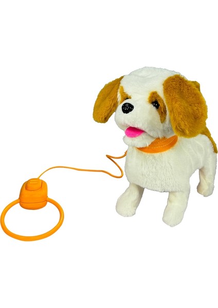 Peluş Tasmalı Yürüyen Köpek