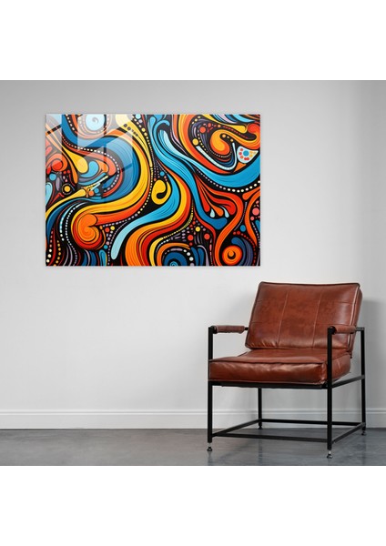 Aborijin Cam Baskı: Dirençli Ruh - Aborijin, Duvar Dekorasyonu, Direnç, Güç, 45X30 modelleri