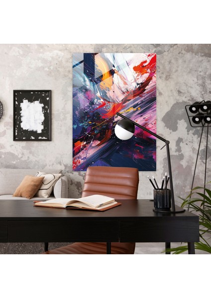 Dinamik Fırça Darbeleri Aksiyon Tablo Cam Duvar Sanatı - Aksiyon Tablo, Duvar Dekorasyonu, Aksiyon Tablo, Cam Duvar Sanatı, 30X45 fiyatları