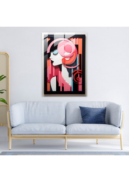 Geometrik Barbie Cam Baskı - Barbie, Desenler, Benzersiz Şekiller, Siluet, 30X45 fiyatları