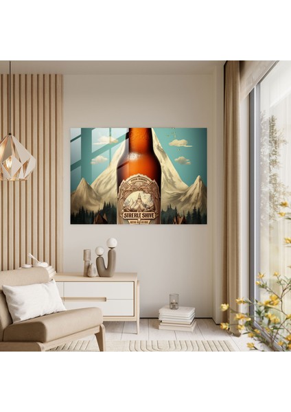 Bira Bardağı Duvar Sanatı: Vintage Reklam - Bira, Bira Bardağı Duvar Sanatı, Cam Sanatı, Ev Dekorasyonu, 30X45 modelleri