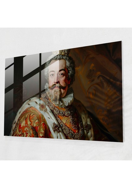 Barok Stil Tablo Cam Baskı - Barok, Barok Stil Tablo, Cam Baskı, Ev Dekorasyonu, 45X30
