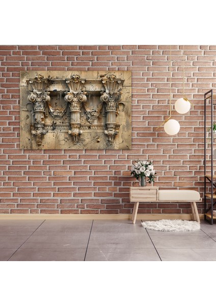 Barok Mimari Öğeler Duvar Tablosu - Barok, Kanvas Tablo, Mimari Öğeler, Kanvas Tablo, 50X30