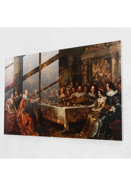 Barok Tarzı Resim Duvar Dekorasyonu - Barok, Cam Sanatı, Duvar Dekorasyonu, Cam Duvar Sanatı, 45X30