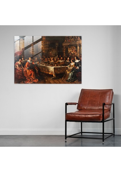 Barok Tarzı Resim Duvar Dekorasyonu - Barok, Cam Sanatı, Duvar Dekorasyonu, Cam Duvar Sanatı, 45X30 fiyatları