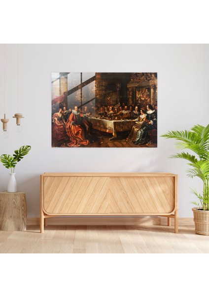 Barok Tarzı Resim Duvar Dekorasyonu - Barok, Cam Sanatı, Duvar Dekorasyonu, Cam Duvar Sanatı, 45X30 modelleri