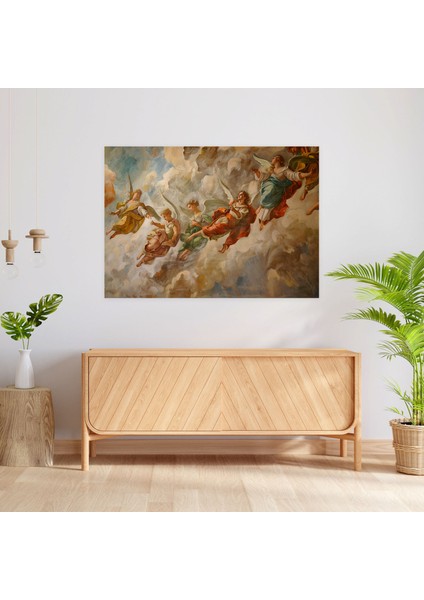 Barok Tarzı Resim Duvar Dekorasyonu - Barok, Dinamik Kompozisyon, Ev Dekorasyonu, Kanvas Tablo, 50X30