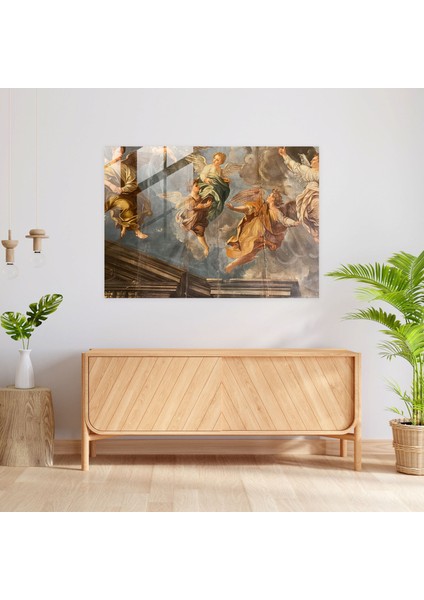 Barok Tarzı Resim Cam Duvar Sanatı - Barok, Cam Duvar Sanatı, Ev Dekorasyonu, Barok Tarzı Resim, 45X30 fiyatları