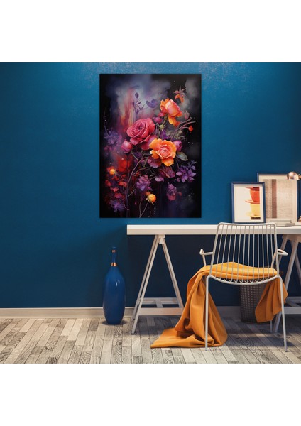 Kanayan Çiçekler Kanvas Tablo - Kanayan Çiçekler, Kanvas Tablo, Duvar Dekorasyonu, Duvar Sanatı, 30X50