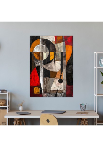 Cesur Kübizm Manzara Kanvas Tablo - Kübizm, Kübizm, Kanvas Tablo, Kanvas Tablo, 30X50