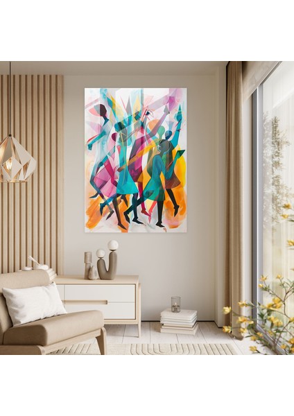 Dadaizm Ev Dekorasyonu - Hareketli ve Canlı Tonlarda Soyut Figürler - Dadaizm, Dadaizm Sanat Tarzı, Ev Dekorasyonu, Cam Baskı, 30X45 fiyatları
