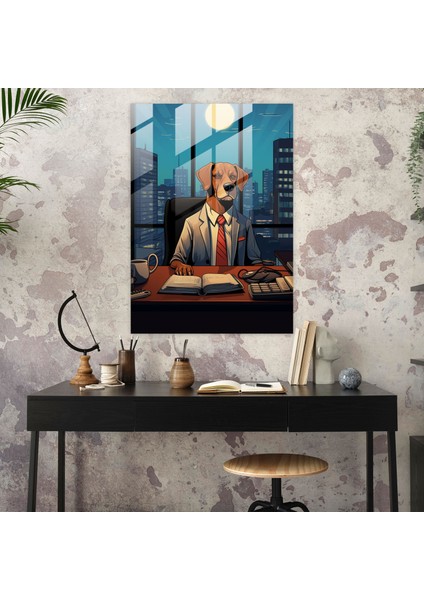 Insan Gibi Giyinmiş Hayvanlar Cam Baskı - Insan Gibi Giyinmiş Hayvanlar, Insan Gibi Giyinmiş Hayvanlar, Retro Karikatür, Duvar Süslemesi, 30X45 fiyatları