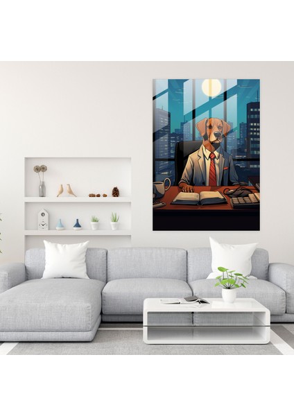 Insan Gibi Giyinmiş Hayvanlar Cam Baskı - Insan Gibi Giyinmiş Hayvanlar, Insan Gibi Giyinmiş Hayvanlar, Retro Karikatür, Duvar Süslemesi, 30X45 modelleri