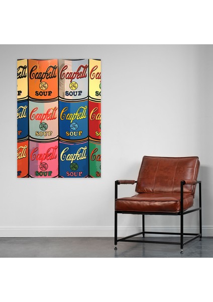Andy Warhol Çorba Kutuları Duvar Sanatı - Andy Warhol, Duvar Dekorasyonu, Ikonik, Duvar Sanatı, 30X50