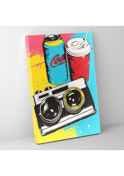 Andy Warhol Pop Art Kanvas Tablo - Andy Warhol, Duvar Sanatı, Pop Art, Kanvas Tablo, 30X50