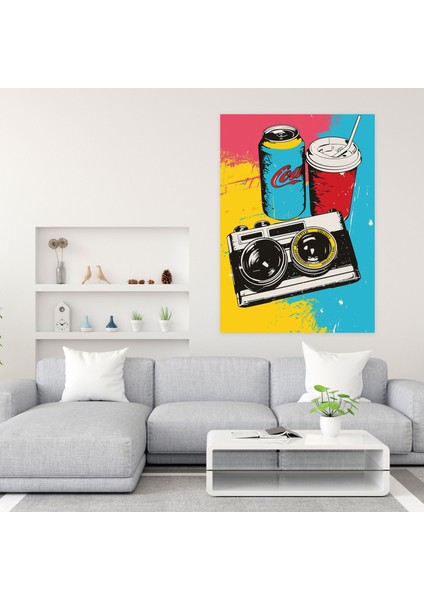 Andy Warhol Pop Art Kanvas Tablo - Andy Warhol, Duvar Sanatı, Pop Art, Kanvas Tablo, 30X50