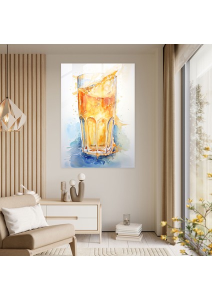 Bira Bardağı Baskı - Bira, Ev Dekorasyonu, Bira, Cam Sanatı, 30X45 fiyatları