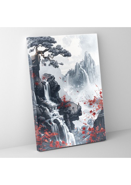 Pop Art Çin Manzarası Kanvas Tablo - Klasisizm ve Popart, Duvar Sanatı, Pop Art Çin Manzarası, Kanvas Tablo, 30X50