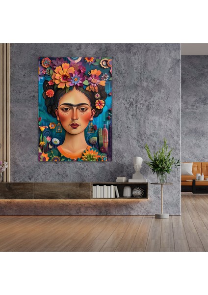 Frida Kahlo Style Wall Art - Frida Kahlo, Wall Decoration, Wall Art, Frida Kahlo Style, 30X50 fiyatları