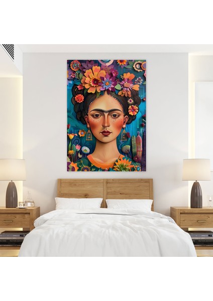 Frida Kahlo Style Wall Art - Frida Kahlo, Wall Decoration, Wall Art, Frida Kahlo Style, 30X50 modelleri
