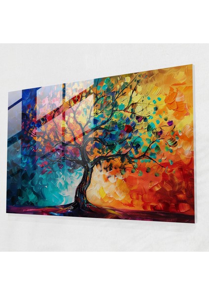 Tree Of Life Glass Wall Art - Leonid Afremov, Glass Wall Art, Glass Art, Modern Art, 45X30
