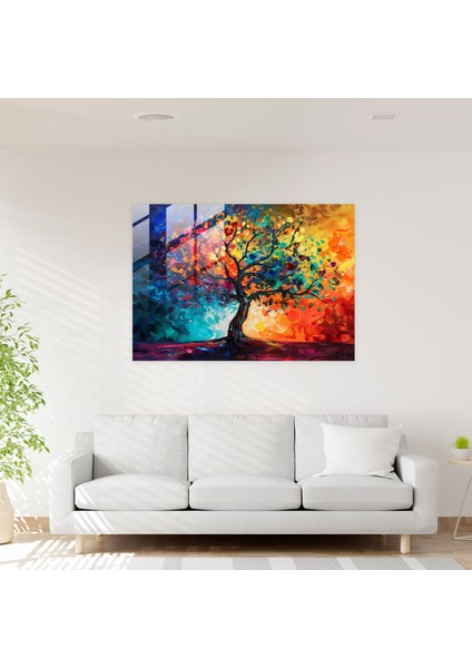 Tree Of Life Glass Wall Art - Leonid Afremov, Glass Wall Art, Glass Art, Modern Art, 45X30 modelleri