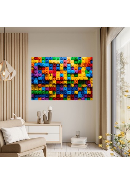 Playful LEGO Glass Print - Lego, Playful, Vibrant, Wall Decoration, 90X60 modelleri