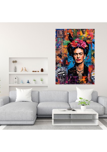 Frida Kahlo Style Canvas Print - Frida Kahlo, Frida Kahlo Style, Canvas Wall Art, Wall Decoration, 30X50