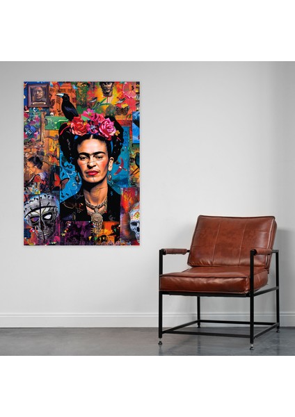 Frida Kahlo Style Canvas Print - Frida Kahlo, Frida Kahlo Style, Canvas Wall Art, Wall Decoration, 30X50