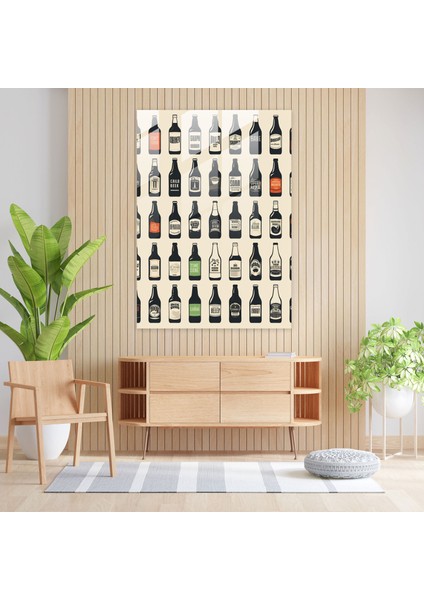 Cam Baskı Bira Tipografi - Bira, Minimalist, Cam Baskı, Alıntılar, 30X45