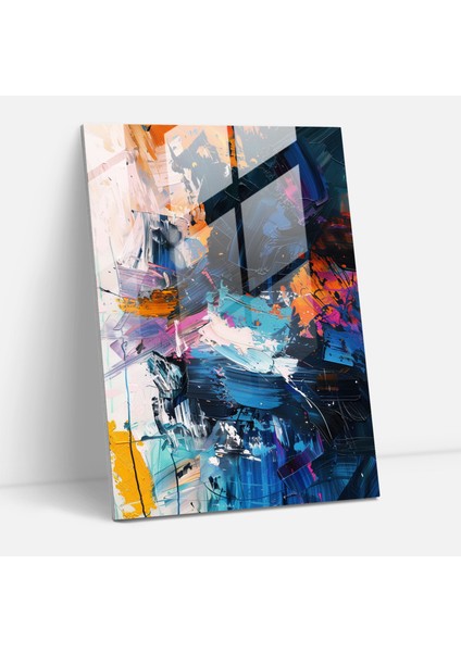 Aksiyon Tablo Cam Baskı - Aksiyon Tablo, Cam Baskı, Modern Sanat, Ev Dekorasyonu, 30X45
