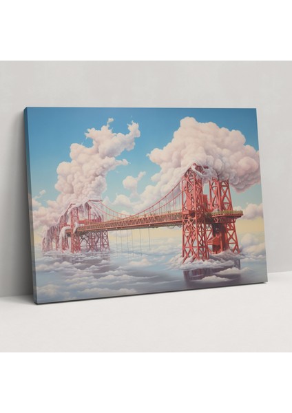 Boğaz Köprüsü Duvar Sanatı - Boğaz Köprüsü, Duvar Sanatı, Duvar Dekorasyonu, Kanvas Tablo, 50X30