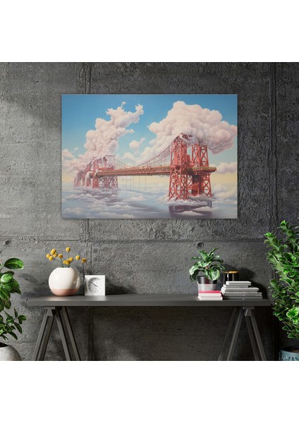 Boğaz Köprüsü Duvar Sanatı - Boğaz Köprüsü, Duvar Sanatı, Duvar Dekorasyonu, Kanvas Tablo, 50X30 fiyatları