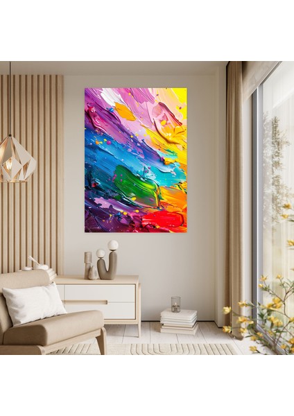 Neşeli Sıçrama Aksiyon Tablo Kanvas Tablo - Aksiyon Tablo, Kanvas Tablo, Duvar Sanatı, Ev Dekorasyonu, 30X50 modelleri