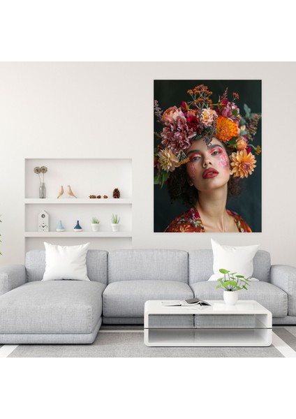 Frida Kahlo Style Wall Art - Frida Kahlo, Frida Kahlo Style, Canvas, Canvas Wall Art, 30X50
