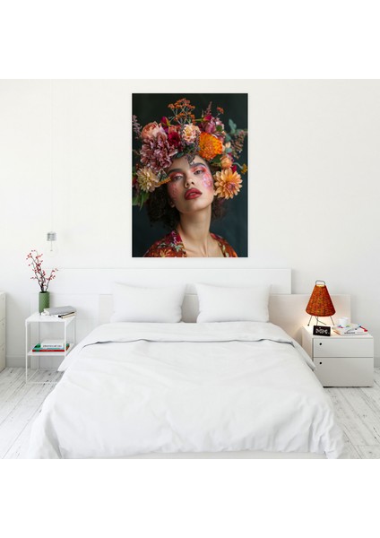 Frida Kahlo Style Wall Art - Frida Kahlo, Frida Kahlo Style, Canvas, Canvas Wall Art, 30X50