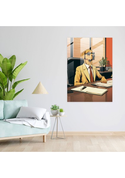 Insan Gibi Giyinmiş Hayvanlar Cam Baskı - Insan Gibi Giyinmiş Hayvanlar, Cam Sanatı, Insan Gibi Giyinmiş Hayvanlar, Duvar Süslemesi, 30X45 fiyatları