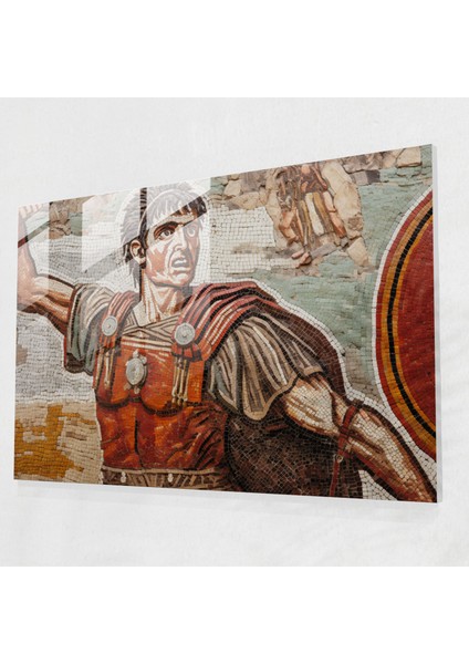 Antik Silahlar Cam Baskı - Antik Silahlar, Duvar Süslemesi, Cam Duvar Tablosu, Gladyatör, 45X30