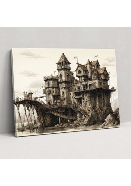 Kadim Silahlar Duvar Sanatı - Kadim Silahlar, Ev Dekorasyonu, Mancınık, Kadim Silahlar, 50X30