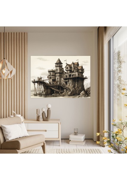 Kadim Silahlar Duvar Sanatı - Kadim Silahlar, Ev Dekorasyonu, Mancınık, Kadim Silahlar, 50X30 fiyatları