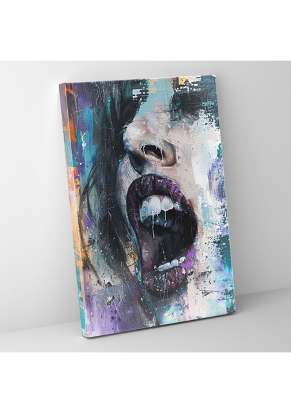 Duygusal Aksiyon Tablo Duvar Sanatı - Aksiyon Tablo, Ev Dekorasyonu, Kanvas Tablo, Duvar Dekorasyonu, 30X50