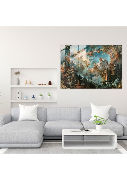 Efsanevi Barok Cam Baskı - Barok, Ev Dekorasyonu, Detaylı Manzara, Duvar Dekorasyonu, 45X30 fiyatları