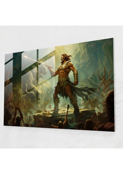 Antik Silahlar Cam Sanatı - Antik Silahlar, Cam Sanatı, Modern Sanat, Dijital Sanat Çalışması, 45X30
