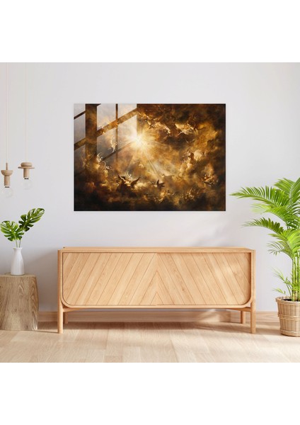 Barok Tarzı Resim Cam Baskı - Barok, Cam Baskı, Zengin Dokular, Incil Figürleri, 45X30 fiyatları