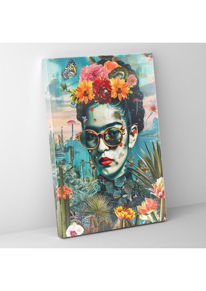 Frida Kahlo Style Wall Art - Frida Kahlo, Canvas, Frida Kahlo Style, Canvas Wall Art, 30X50