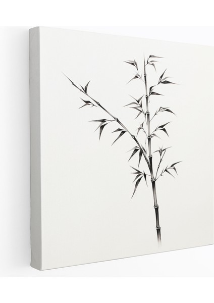 Asya Duvar Dekorasyonu - Zen Bambu - Asya, Kanvas Tablo, Duvar Sanatı, Ev Dekorasyonu, 30X30