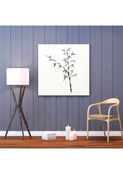 Asya Duvar Dekorasyonu - Zen Bambu - Asya, Kanvas Tablo, Duvar Sanatı, Ev Dekorasyonu, 30X30